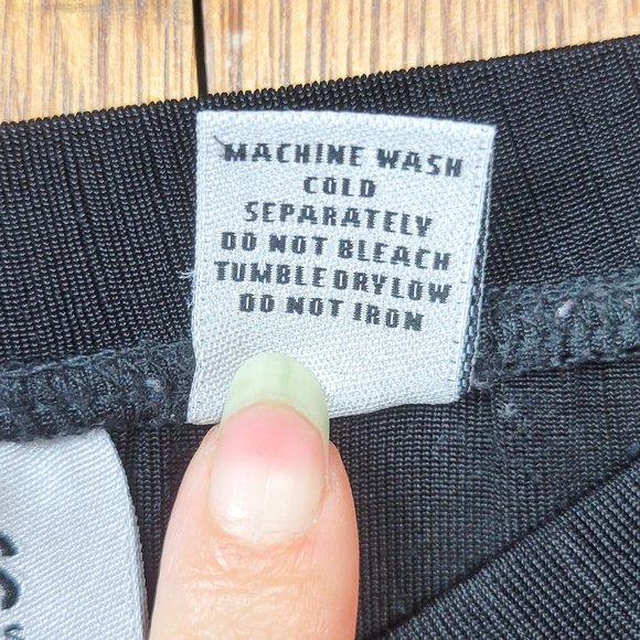 Vintage 90s/Y2K Chico's Black Stretch Mermaid Skirt - Picture 7 of 7